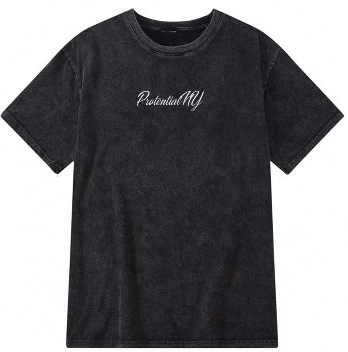 “1 of None” Acid Wash Tee (Black)